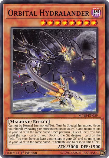Orbital Hydralander (MP18-EN059), 2018 Mega-Tins Mega Pack — Yu-Gi-Oh! card price