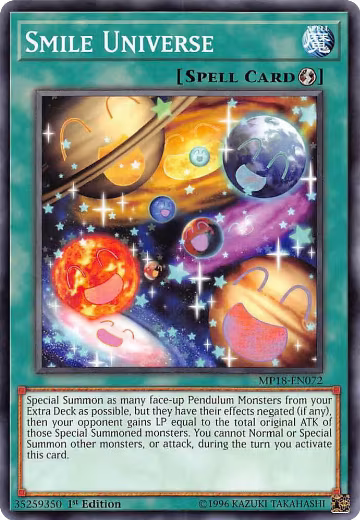 Smile Universe (MP18-EN072), 2018 Mega-Tins Mega Pack — Yu-Gi-Oh! card price
