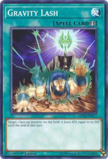 Gravity Lash (MP18-EN077), 2018 Mega-Tins Mega Pack — Yu-Gi-Oh! card price