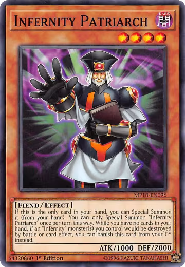 Infernity Patriarch (MP18-EN096), 2018 Mega-Tins Mega Pack — Yu-Gi-Oh! card price