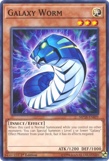Galaxy Worm (MP18-EN099), 2018 Mega-Tins Mega Pack — Yu-Gi-Oh! card price