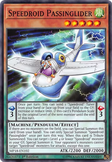 Speedroid Passinglider (MP18-EN102), 2018 Mega-Tins Mega Pack — Yu-Gi-Oh! card price