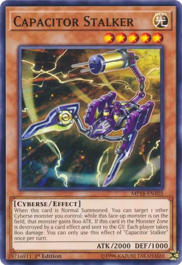 Capacitor Stalker (MP18-EN105), 2018 Mega-Tins Mega Pack — Yu-Gi-Oh! card price