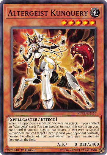 Altergeist Kunquery (MP18-EN116), 2018 Mega-Tins Mega Pack — Yu-Gi-Oh! card price