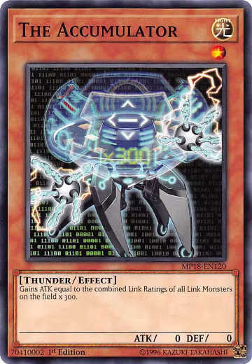 The Accumulator (MP18-EN120), 2018 Mega-Tins Mega Pack — Yu-Gi-Oh! card price