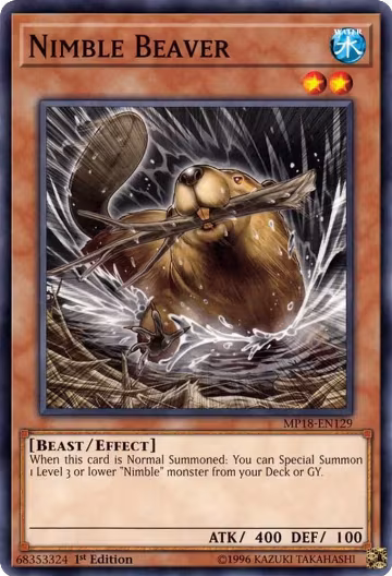 Nimble Beaver (MP18-EN129), 2018 Mega-Tins Mega Pack — Yu-Gi-Oh! card price