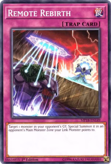 Remote Rebirth (MP18-EN149), 2018 Mega-Tins Mega Pack — Yu-Gi-Oh! card price