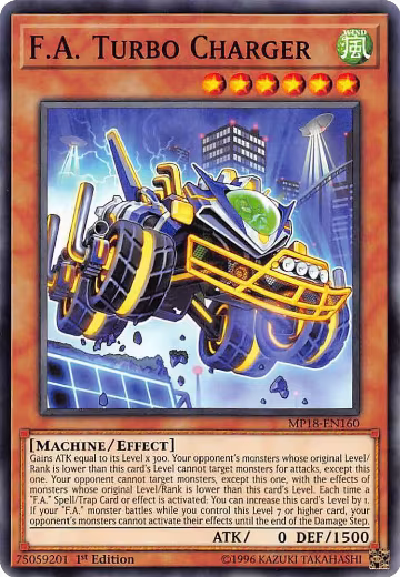 F.A. Turbo Charger (MP18-EN160), 2018 Mega-Tins Mega Pack — Yu-Gi-Oh! card price