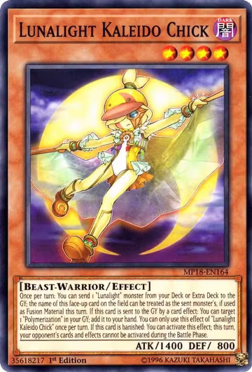 Lunalight Kaleido Chick (MP18-EN164), 2018 Mega-Tins Mega Pack — Yu-Gi-Oh! card price