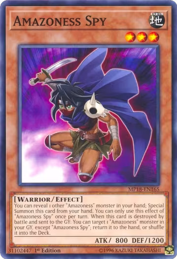 Amazoness Spy (MP18-EN165), 2018 Mega-Tins Mega Pack — Yu-Gi-Oh! card price