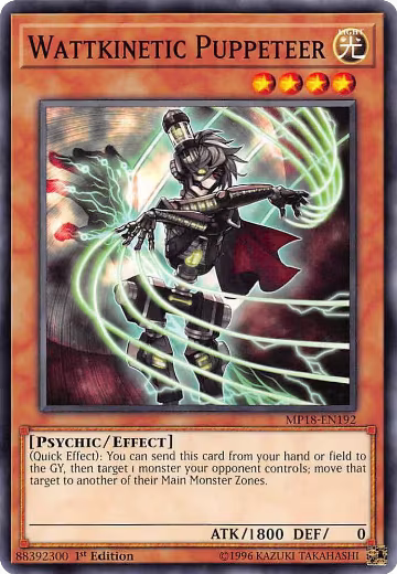 Wattkinetic Puppeteer (MP18-EN192), 2018 Mega-Tins Mega Pack — Yu-Gi-Oh! card price