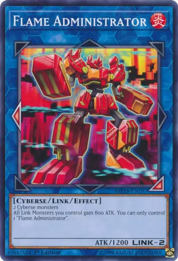 Flame Administrator (MP18-EN197), 2018 Mega-Tins Mega Pack — Yu-Gi-Oh! card price