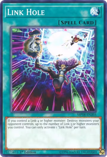 Link Hole (MP18-EN203), 2018 Mega-Tins Mega Pack — Yu-Gi-Oh! card price
