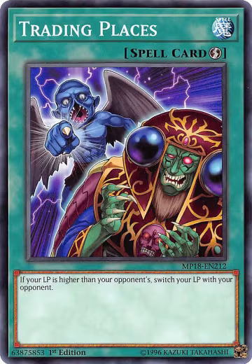 Trading Places (MP18-EN212), 2018 Mega-Tins Mega Pack — Yu-Gi-Oh! card price