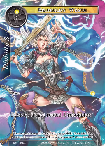Brunhild's Wrath (SDV1-006), Valhalla Cluster Starter Deck — Force of Will card price