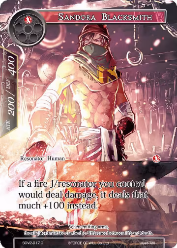 Sandora Blacksmith (SDV2-017), Valhalla Cluster Starter Deck — Force of Will card price