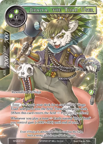 Jiraiya, the Toad User (SDV4-010), Valhalla Cluster Starter Deck — Force of Will card price