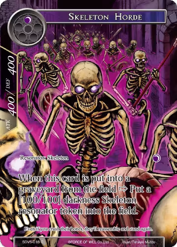 Skeleton Horde (SDV5-016), Valhalla Cluster Starter Deck — Force of Will card price