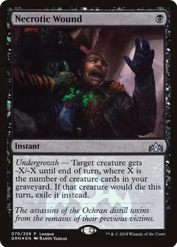 Necrotic Wound (79), League Promos — Magic card price