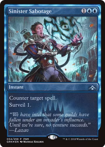Sinister Sabotage (54), FNM Promos — Magic card price