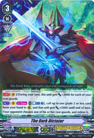 The Dark Dictator (RRR Foil) (V-TD04/001EN) — card price