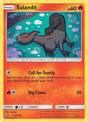 Salandit (13/70), Dragon Majesty — Pokémon card price