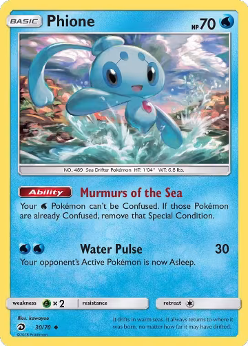 Phione (30/70), Dragon Majesty — Pokémon card price