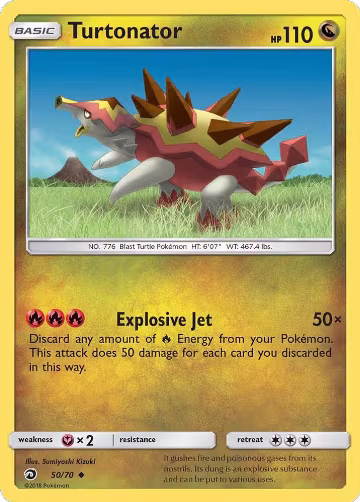 Turtonator (50/70), Dragon Majesty — Pokémon card price