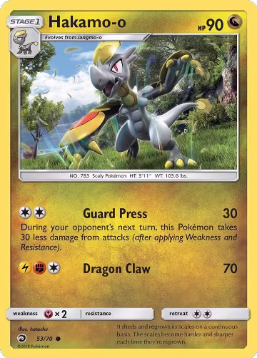 Hakamo-o (53/70), Dragon Majesty — Pokémon card price