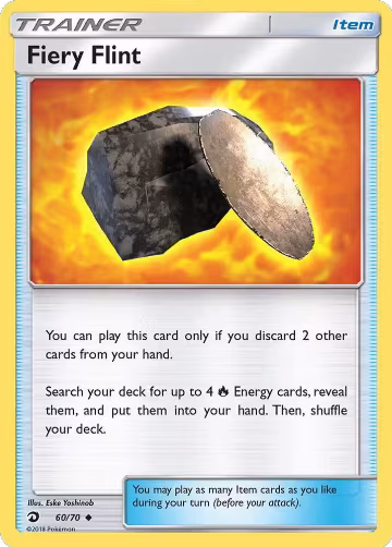 Fiery Flint (60/70), Dragon Majesty — Pokémon card price