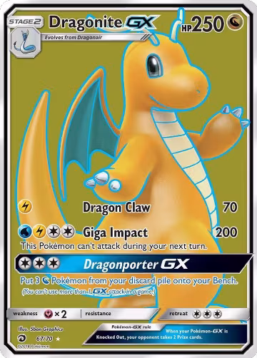 Dragonite GX (Full Art) (67/70), Dragon Majesty — Pokémon card price