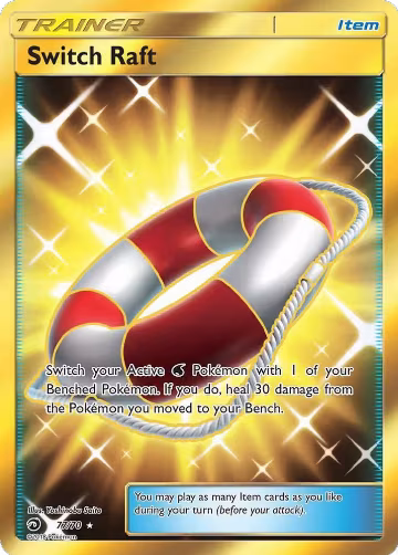 Switch Raft (Secret) (77/70), Dragon Majesty — Pokémon card price