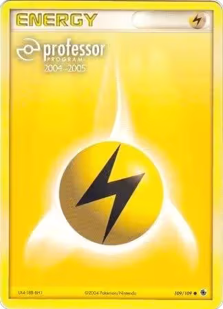 Lightning Energy (2004-2005) (109/109), Professor Program Promos — Pokémon card price