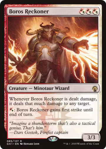 Boros Reckoner (85), Guilds of Ravnica: Guild Kits — Magic card price