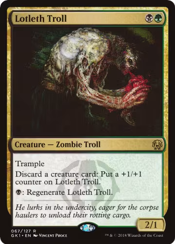 Lotleth Troll (67), Guilds of Ravnica: Guild Kits — Magic card price