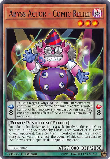 Abyss Actor - Comic Relief (LED3-EN046), Legendary Duelists: White Dragon Abyss — Yu-Gi-Oh! card price
