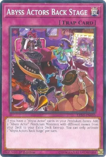 Abyss Actors Back Stage (LED3-EN055), Legendary Duelists: White Dragon Abyss — Yu-Gi-Oh! card price