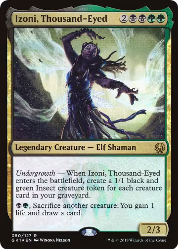Izoni, Thousand-Eyed (50), Guilds of Ravnica: Guild Kits — Magic card price