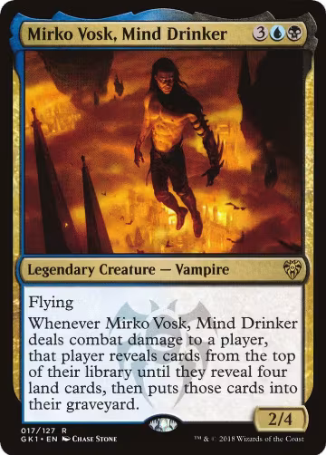 Mirko Vosk, Mind Drinker (17), Guilds of Ravnica: Guild Kits — Magic card price