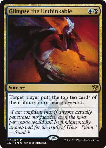 Glimpse the Unthinkable (15), Guilds of Ravnica: Guild Kits — Magic card price