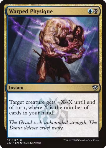 Warped Physique (21), Guilds of Ravnica: Guild Kits — Magic card price