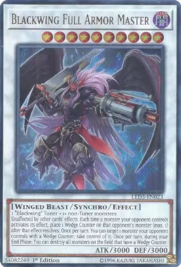 Blackwing Full Armor Master (LED3-EN023), Legendary Duelists: White Dragon Abyss — Yu-Gi-Oh! card price
