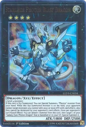 Starliege Photon Blast Dragon (LED3-EN034), Legendary Duelists: White Dragon Abyss — Yu-Gi-Oh! card price
