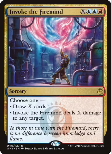 Invoke the Firemind (40), Guilds of Ravnica: Guild Kits — Magic card price