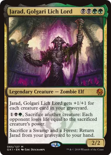 Jarad, Golgari Lich Lord (65), Guilds of Ravnica: Guild Kits — Magic card price
