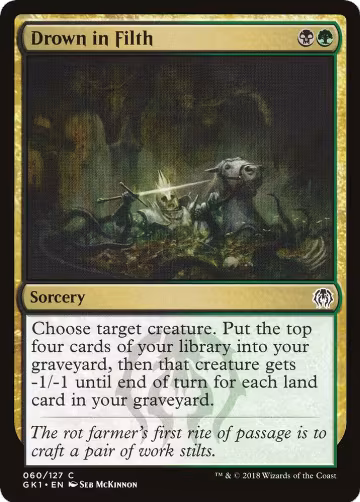 Drown in Filth (60), Guilds of Ravnica: Guild Kits — Magic card price