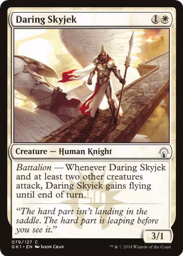 Daring Skyjek (79), Guilds of Ravnica: Guild Kits — Magic card price