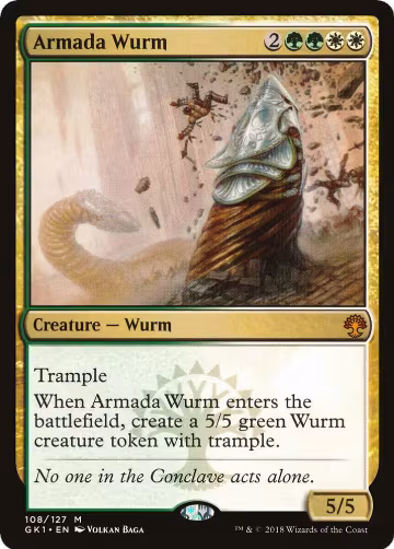 Armada Wurm (108), Guilds of Ravnica: Guild Kits — Magic card price