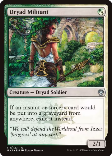 Dryad Militant (111), Guilds of Ravnica: Guild Kits — Magic card price