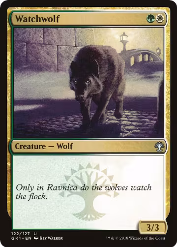 Watchwolf (122), Guilds of Ravnica: Guild Kits — Magic card price